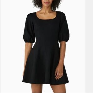 Kate Spade Ponte Puff-Sleeve Dress